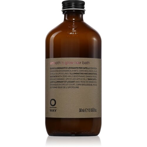 Oway Smooth&amp;#039;n glow Hiar Bath &amp;scaron;amponska kopel za sijaj in mehkobo las 240 ml Slike