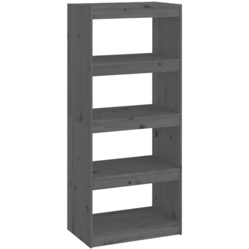 Maison Chic Knjižna omara - Knjižni regal siva 60x30x135,5 cm trden les, (21723411) Cene