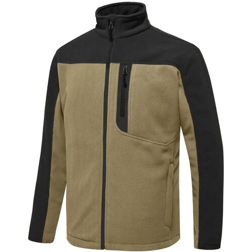 Dewberry 10914 Zippered Mens Fleece Jacket-BEIGE Cene