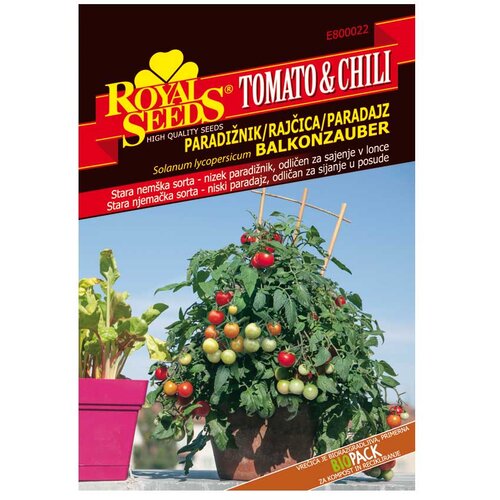 ROYAL SEEDS Sjeme povrća TOMATO&CHILI LINE 22 RAJČICA BALKONZAUBER Cijene