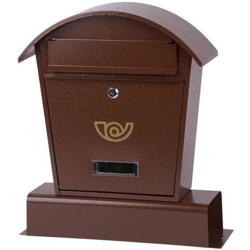 Ramda poštni nabiralnik, 400x140x490mm, rjava SLT 217879 Cene