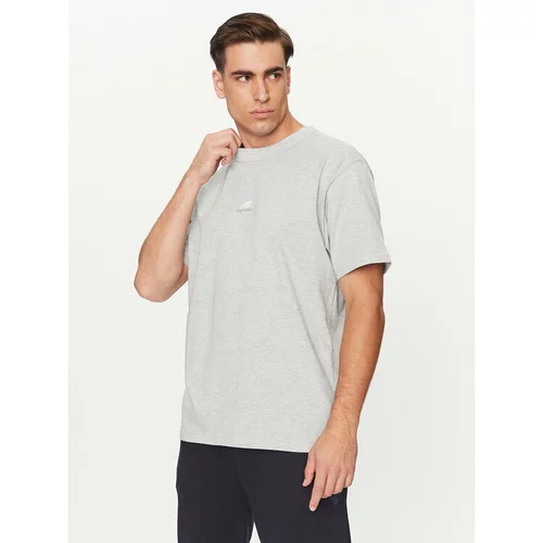 New Balance Majica Athletics Remastered Graphic Cotton Jersey Short Sleeve T-shirt MT31504 Siva Regular Fit