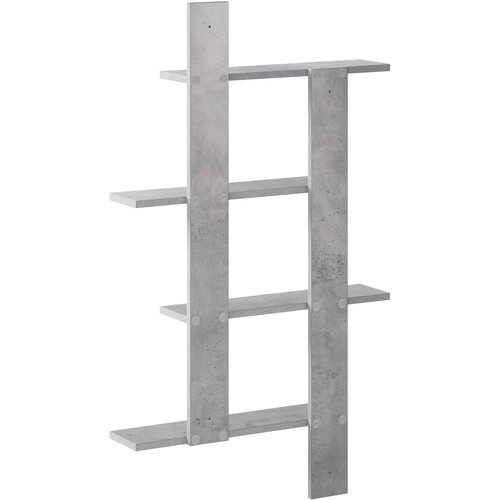  Polica na zidu Betonska siva 61 x 13,5 x 105 cm Slike
