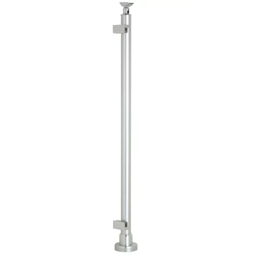  steber za ogajo (970 mm, aluminij, sijaj, 2 nosilca)