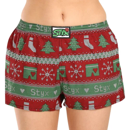 STYX Women's shorts art classic rubber Christmas knitted