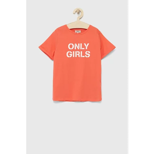 Kids Only Dječja pamučna majica kratkih rukava boja: narančasta