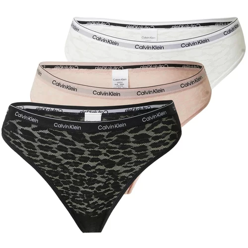 Calvin Klein Underwear Spodnje hlačke bež / črna / off-bela