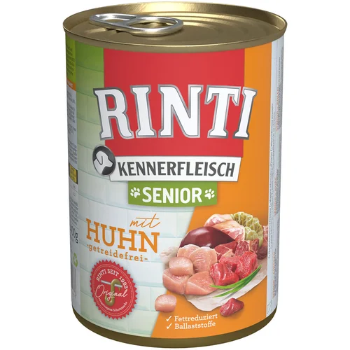 Rinti Ekonomično pakiranje Kennerfleisch 12 x 400 g - Senior piletina