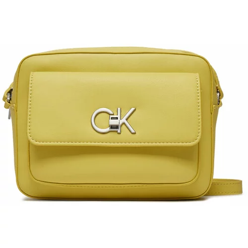 Calvin Klein Ročna torba Re-Lock Camera Bag W/Flap K60K611083 Rumena