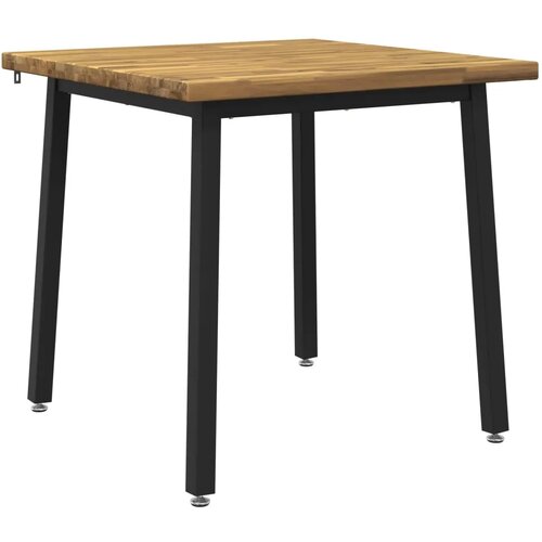  80 x 80 x 75 cm Čvrsto drvo akacije Bijela i crna Četvrtasti - Bijela i crna 80 x 80 x 75 cm Četvrtasto Slike