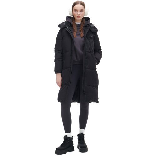 Cropp ženski kaput s kapuljačom - Crna  3765W-99X Cijene