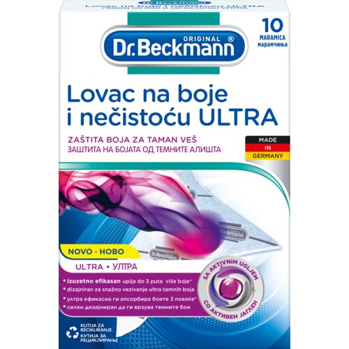 Dr.Beckmann Lovac na boje Ultra, Za taman veš, 10 komada Cene
