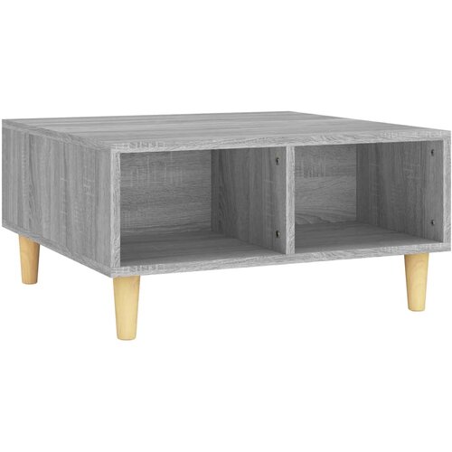 VidaXL Klubska mizica siva sonoma 60x60x30 cm iverna plo&amp;scaron;ča, (20712802) Slike