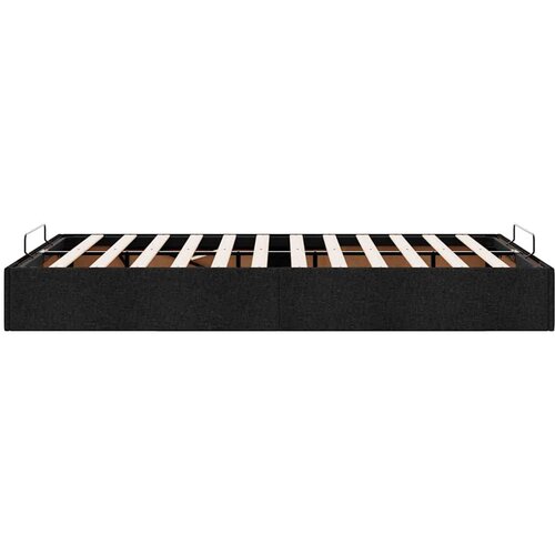 VidaXL Otomanski okvir kreveta bez madraca crni 120x200 cm od tkanine Slike