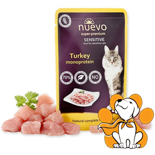 Nuevo Sos Ćuretina Monoprotein 85g, Premium Hrana Za Osetljive Mačke Cene