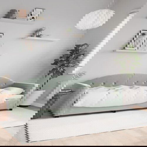 VidaXL Dnevni krevet svjetlosivi 80 x 200 cm bar&amp;scaron;unasti Slike