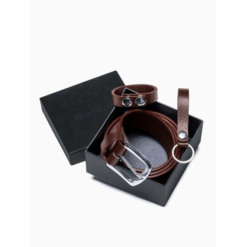 Ombre Men's leather accessories set Slike