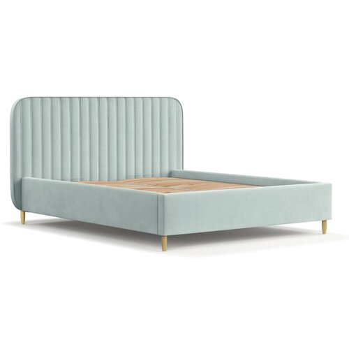 Maison de R&amp;ecirc;ve Mentol zeleni tapecirani bračni krevet s prostorom za odlaganje s podnicom 180x200 cm Noto &amp;ndash; Slike