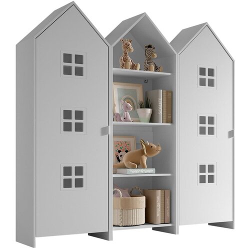 Vipack Bela odprta otroška garderobna omara 173x171,5 cm CASAMI BRUGES – Cene