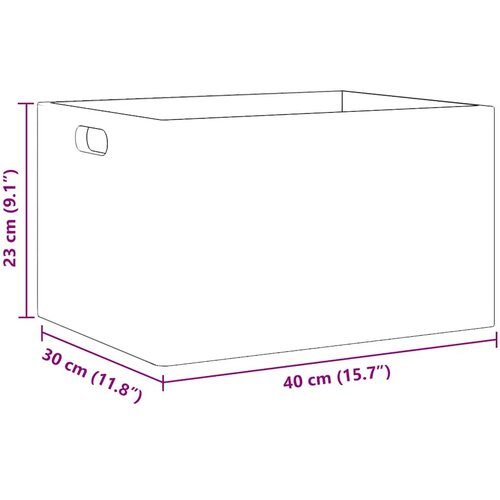  Drvena kutija s ručkama 40x30x23 cm puno drvo bor Slike