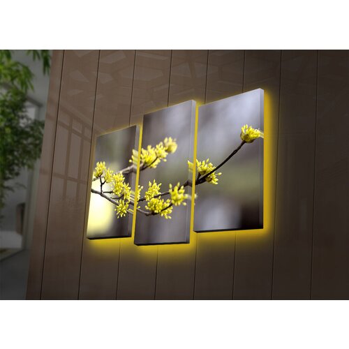Wallity Set slika sa LED osvetljenjem 3PATDACT-2, 3 Dela Cene