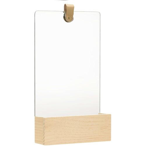  322802 Wall Mirror Solid Pinewood 23x39,5 cm Slike