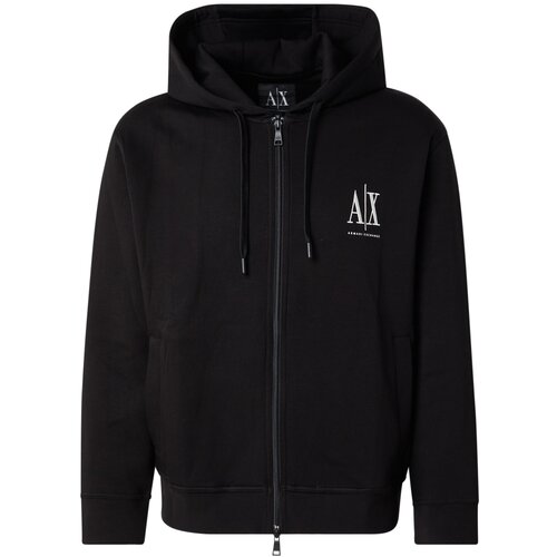 Armani Exchange Gornji dio trenirke crna / bijela Slike