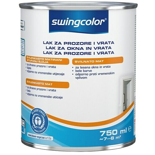 SWINGCOLOR Lak za prozore i vrata (Bijele boje, 750 ml, Svilenkasti mat) Cijene