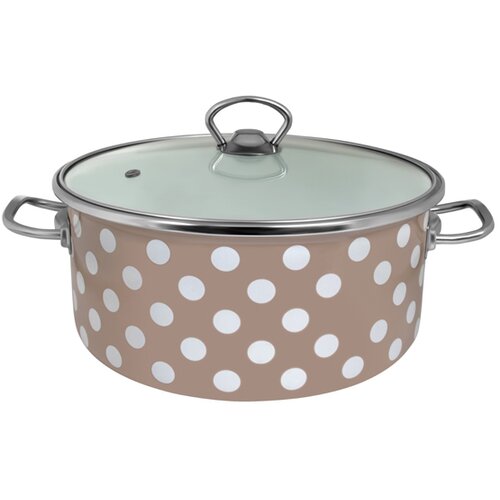  Emajl &amp;scaron;erpa bele tufne 22cm/3,5l Slike