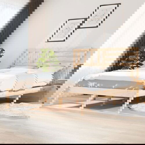Furnova Posteljni okvir iz trdne borovine 120x200 cm, (21940723) Slike