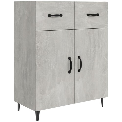  Komoda siva boja betona 69,5x34x90 cm od konstruiranog drva Slike