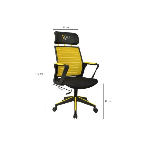 Woody Fashion gaming chair stolica xfly oyuncu yellow Cene