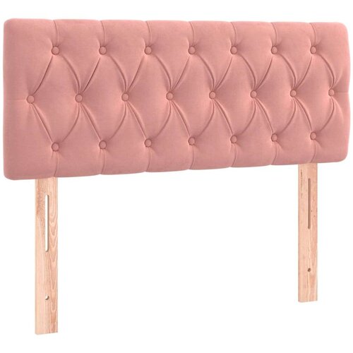 VidaXL Box spring krevet s madracem ružičasti 90x190 cm bar&amp;scaron;unasti Slike