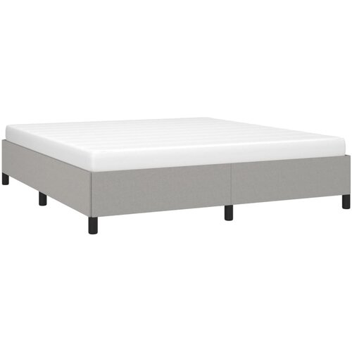  Okvir za krevet bez madraca svjetlosivi 160 x 200 cm od tkanine Slike