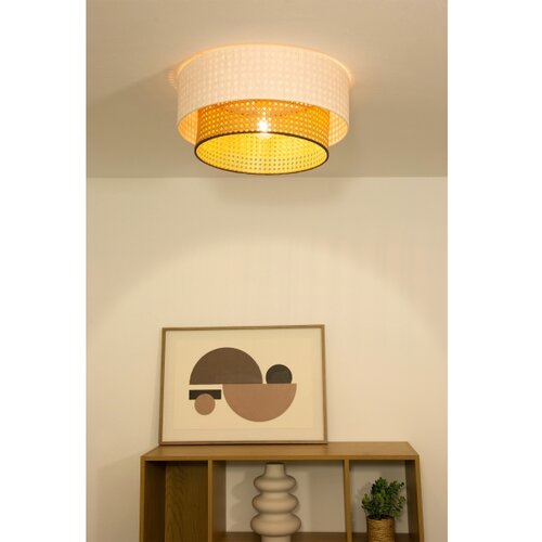  plafonska svetiljka natia 1xE27/60W/230V prečnik 45 cm bela/smeđa Slike