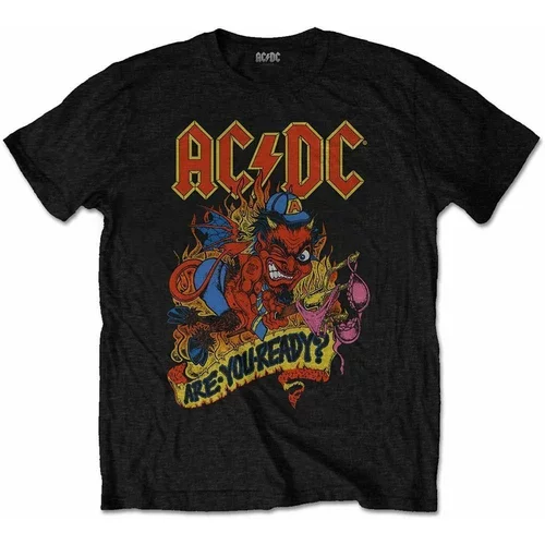 ACDC majica Unisex Tee Are You Ready M Črna