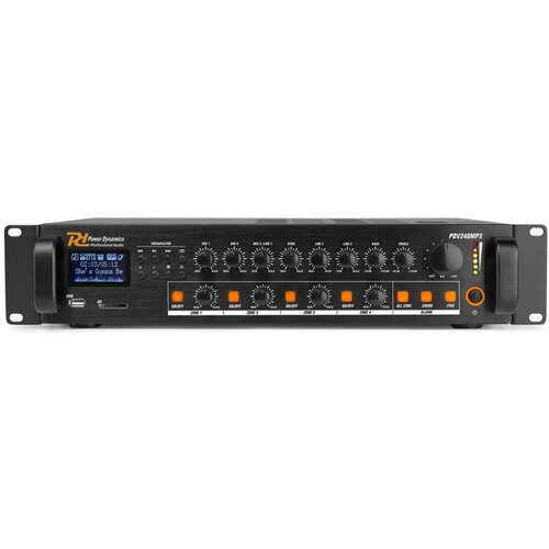  Ojačevalnik PD PDV240MP3+ Mp3 USB Predvajalnik/ Bluetooth, 4 kanalna regulacija 240W/100V - Audio-Kondric Cene
