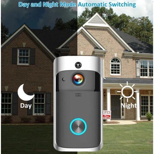Gembird SMART-VIDEO-INTERFON-BELL-EF-V5 door video bell wifi doorbell camera 1080p wifi door bell se Slike