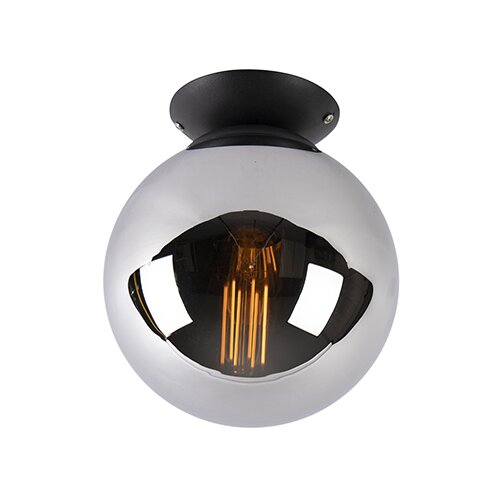 QAZQA Art Deco stropna svetilka črna z dimnim ogledalom - Pallon Cene