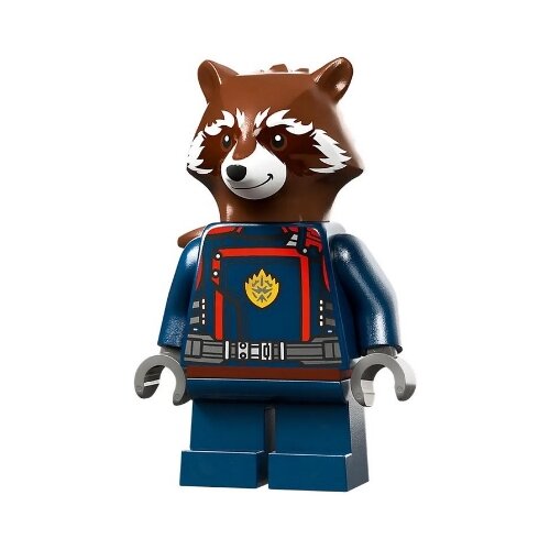 Lego Super Heroes sh0875 Rocket Raccoon - Dark Blue Suit, Reddish Brown Head Slike