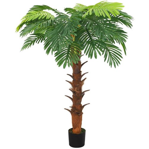 vidaXL Umetna palma cikas z loncem 160 cm zelena Cene