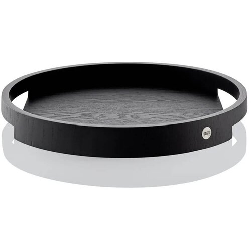 Adhoc Pladenj Aura 40xh4,3cm / okrogel / črn / les, (5000267729) Slike