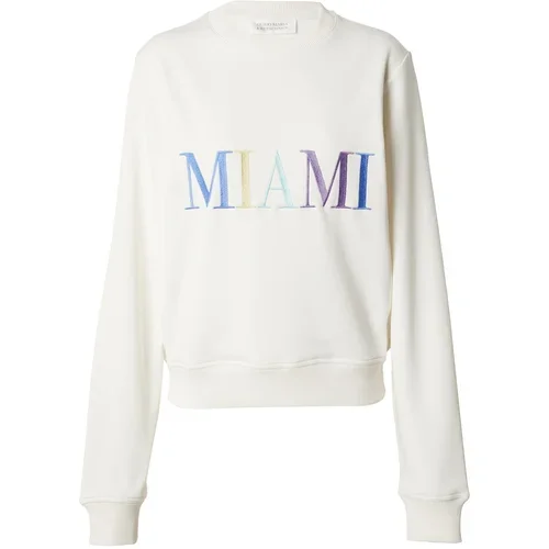 Guido Maria Kretschmer Women Sweater majica 'Miami' boja pijeska / plava / zlatna / ljubičasta