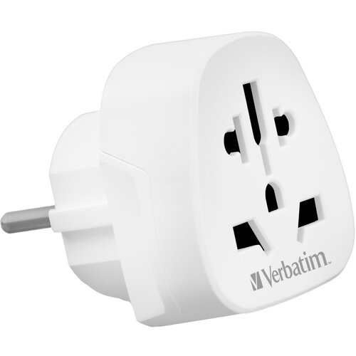 Verbatim World to Europe Travel Adapter Plug white WTEU-02 49549 Slike