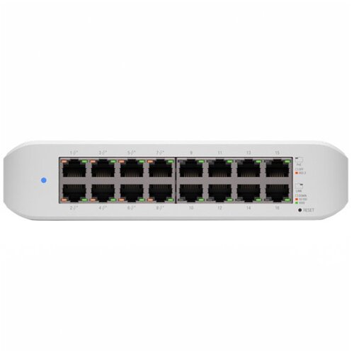 Ubiquiti Lite 16 PoE (8) GbE PoE+, (8) GbE ports 45W total PoE availability Wall mountable. Cijene