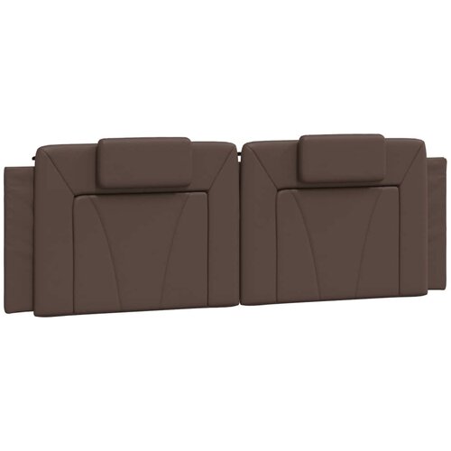 vidaXL Vzglavna stranica rjava 160 cm umetno usnje, (21142589) Cene