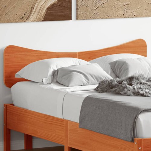 vidaXL Vzglavje voščeno rjava 120 cm trdna borovina Cene