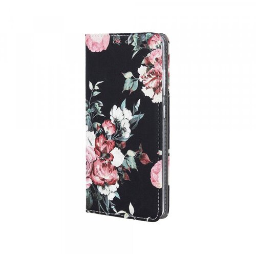  Trendy Flower preklopna torbica Samsung Galaxy A22 A225 LTE - črno roza Cene