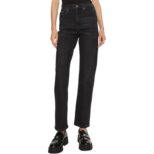 Calvin Klein Jeans Jeans straight HIGH RISE STRAIGHT J20J224895 Črna Cene