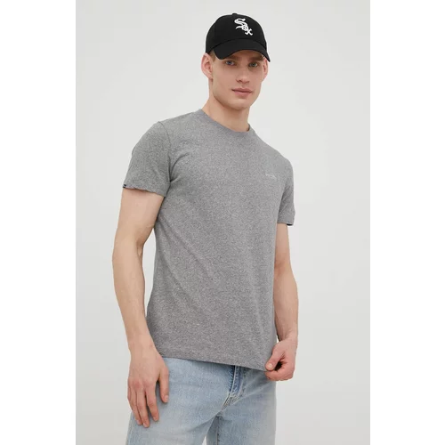 Superdry Pamučna majica boja: siva, jednobojni model